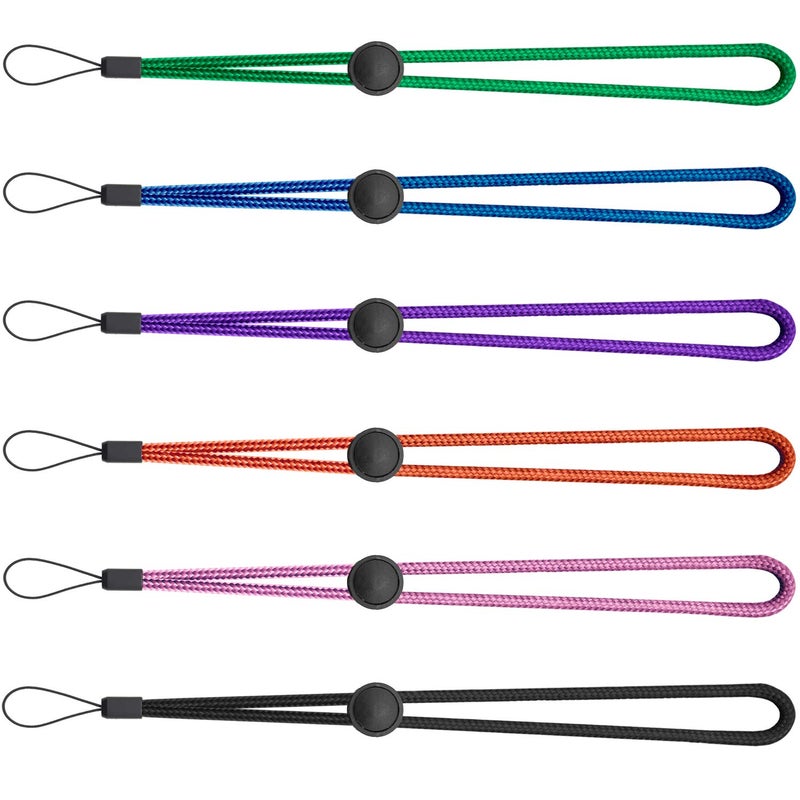 YOUOWO 6 Pack 6 Colours Nylon Wrist Lanyard Adjustable Length,For Flashlight Wallet USB Flash Drive Hand Strap Cell Phone Charms Key ID Card Badge Holder - Image 4
